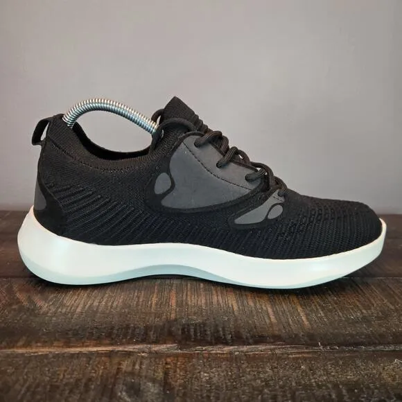 Vessi Everyday 2.0 Mens Size 8 Lace Up Waterproof Shoes Sneakers Black White
