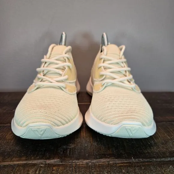 Vessi Everyday 2.0 Womens Size 7 Lace Up Waterproof Shoes Sneakers Linen Beige