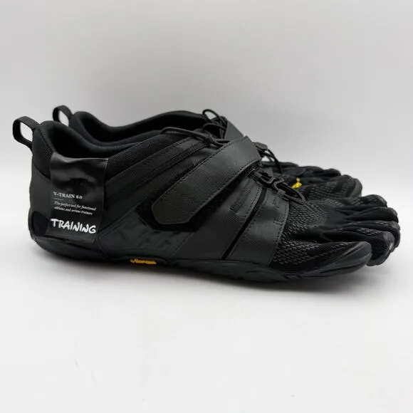 VIBRAM FiveFingers Mens V-Train 2.0 Trail Running Shoes US 12-12.5 Black NWOB