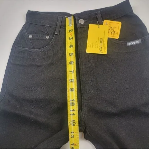 Vintage 80s 90s  Rocky Mountain Rockies Black High-Rise Western Jeans 28/7 mom