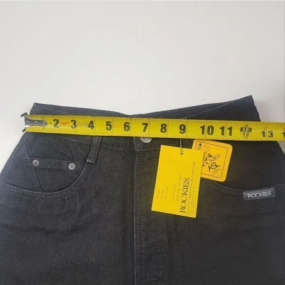 Vintage 80s 90s  Rocky Mountain Rockies Black High-Rise Western Jeans 28/7 mom