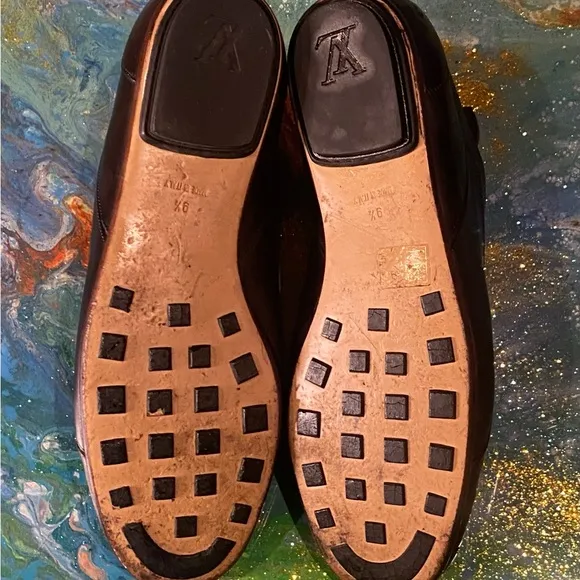 Vintage 90s Louis Vuitton Brown leather lace up trainers Men's Shoes size 9.5