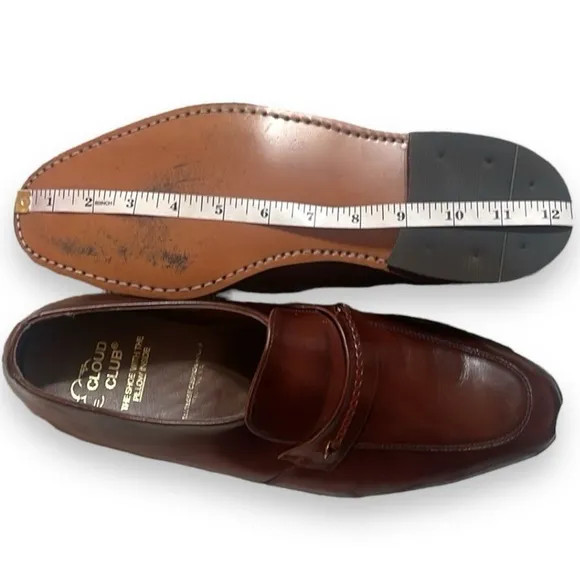 Vintage Cloud Club Men’s Leather Dress Shoes Size Burgundy Brown Size 11