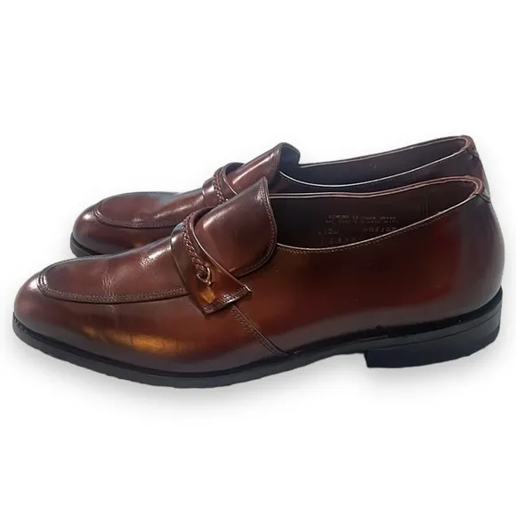 Vintage Cloud Club Men’s Leather Dress Shoes Size Burgundy Brown Size 11