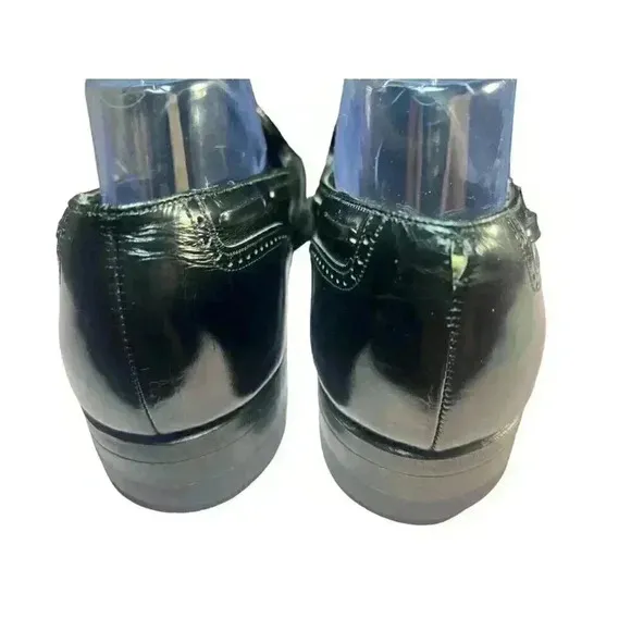 Vintage Florsheim Mens Oxford 9 The Royal Imperial Black Wing Tip Dress Shoes