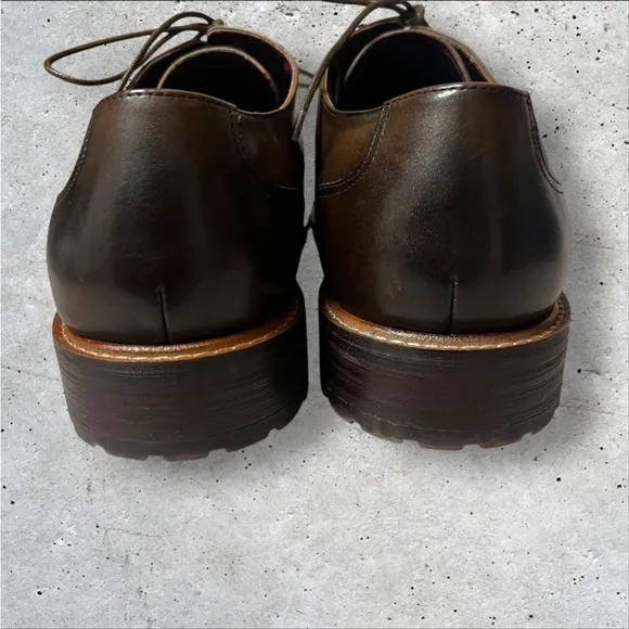 Vintage Foundry Co. Men’s Brown Oxford Leather Dress Shoes Office Career, Sz 13