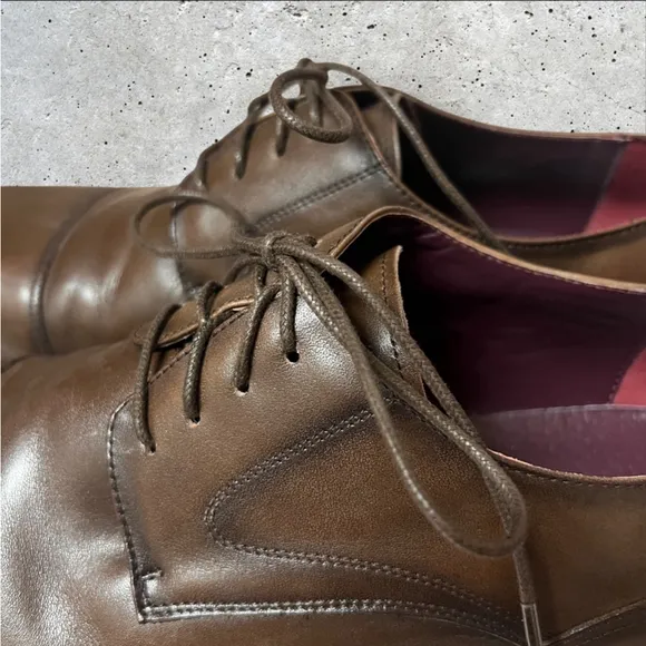 Vintage Foundry Co. Men’s Brown Oxford Leather Dress Shoes Office Career, Sz 13