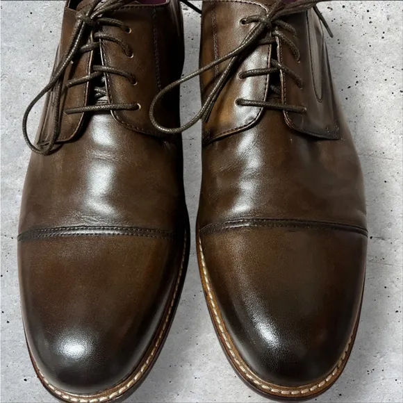 Vintage Foundry Co. Men’s Brown Oxford Leather Dress Shoes Office Career, Sz 13