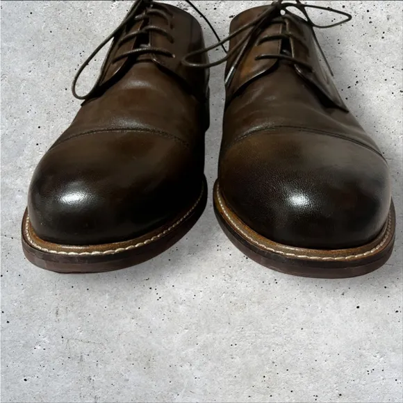 Vintage Foundry Co. Men’s Brown Oxford Leather Dress Shoes Office Career, Sz 13