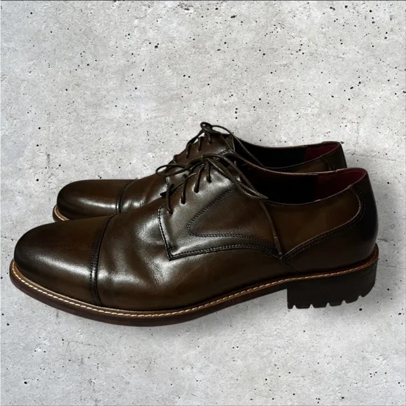 Vintage Foundry Co. Men’s Brown Oxford Leather Dress Shoes Office Career, Sz 13
