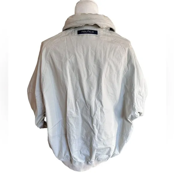 Vintage Nautica Lined Hidden Hoodie Wind Jacket