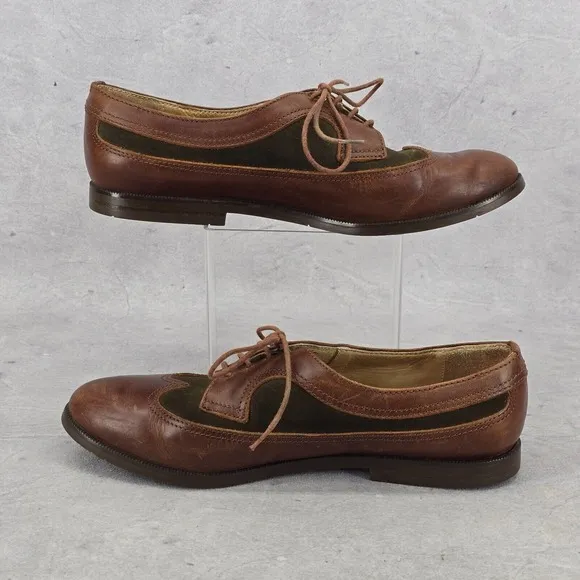 Vintage Timberland Made In Italy Wingtip Leather Oxford Dress Shoes Mens 7 M