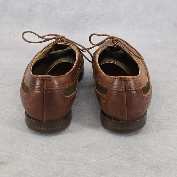 Vintage Timberland Made In Italy Wingtip Leather Oxford Dress Shoes Mens 7 M