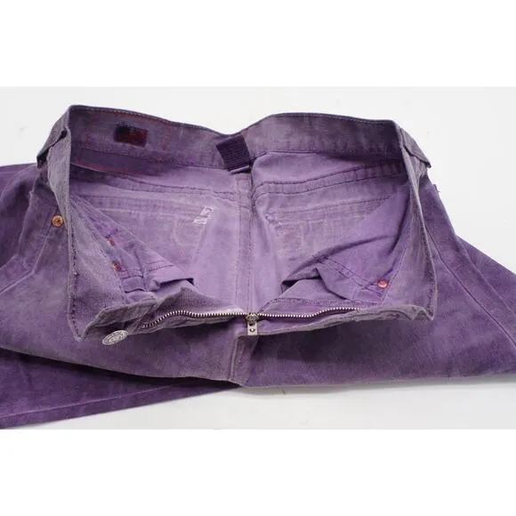Vintage True Religion Ricky Straight Leg Purple Dyed USA Made Jeans Men’s 33x31