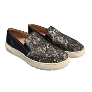 Vionic Women’s Dinora Boa Black Leather Platform Loafers Size 9