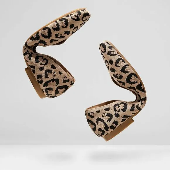 VIVAIA‎ Leopard Ballet Flats Comfortable Slip-On Shoes Casual EU/39.5 US/8.5