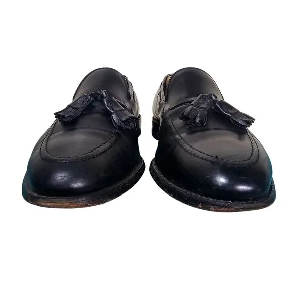 VTG Allen Edmonds Grayson Black Leather Tassel Loafers Size 11.5 C Quiet Luxury