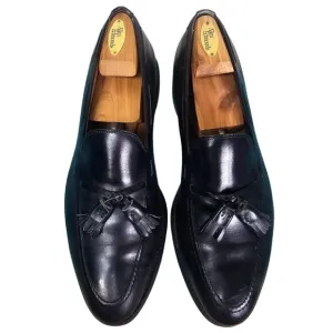 VTG Allen Edmonds Grayson Black Leather Tassel Loafers Size 11.5 C Quiet Luxury