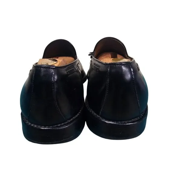 VTG Allen Edmonds Grayson Black Leather Tassel Loafers Size 11.5 C Quiet Luxury