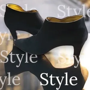VTG DONNA KARAN rare heel booties