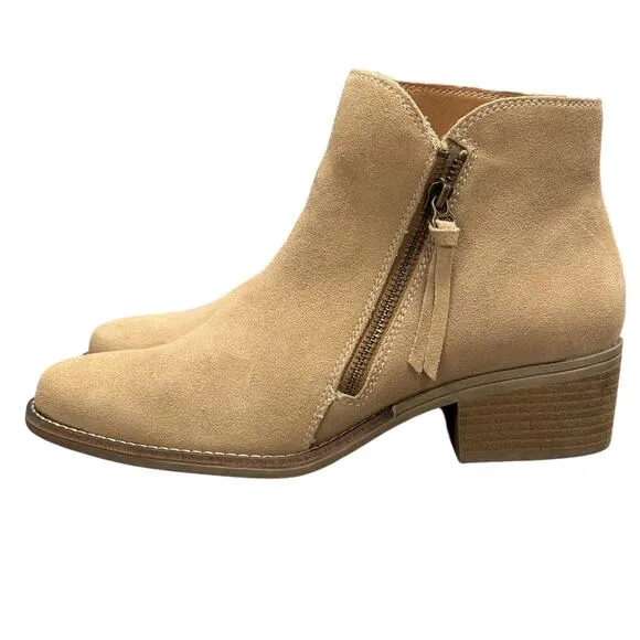 White Mountain Altos Block Heel Suede Bootie