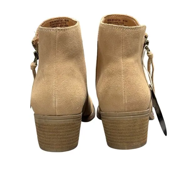 White Mountain Altos Block Heel Suede Bootie