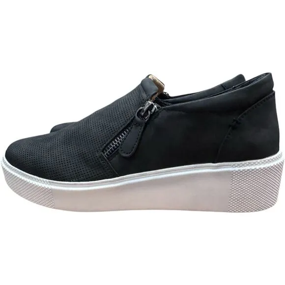 WHITE MOUNTAIN DOUBLY BLACK &amp; WHITE PLATFORM SHOES WOMEN'S SIZE 8 NWT READ