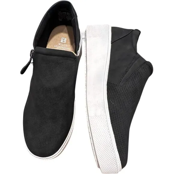 WHITE MOUNTAIN DOUBLY BLACK &amp; WHITE PLATFORM SHOES WOMEN'S SIZE 8 NWT READ