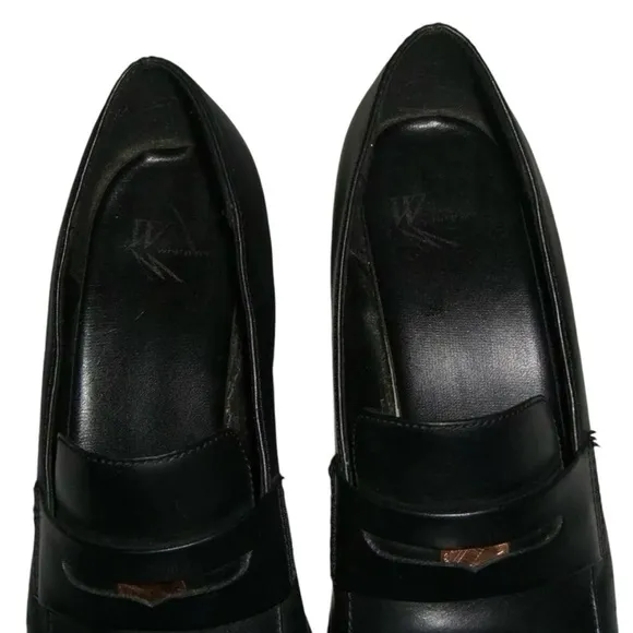 White Mountain Loafers Vintage 90's Black Penny Chunky y2k Bratz Preppy Academia