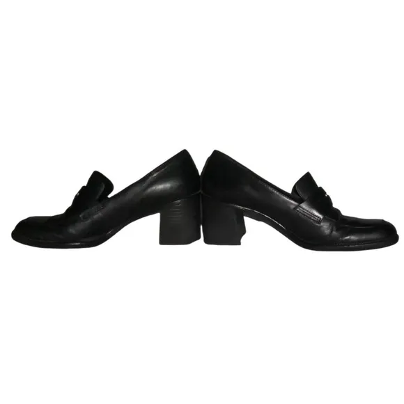 White Mountain Loafers Vintage 90's Black Penny Chunky y2k Bratz Preppy Academia