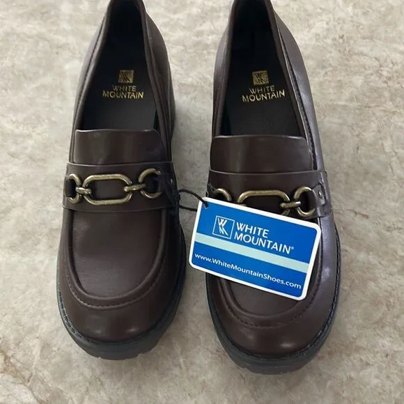 WHITE MOUNTAIN Stacked Loafer NWT