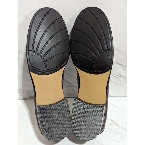 White Mountain Womens Burgundy Slip On Leather Loafer Size 8.5 New In Box