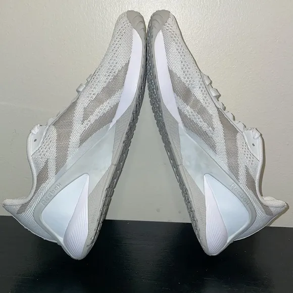 White Reebok Nano X Training Shoes Sneakers. Size 8.5.