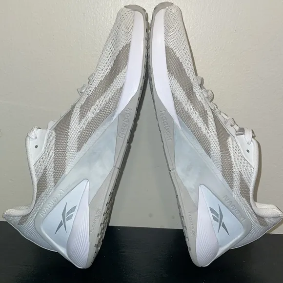 White Reebok Nano X Training Shoes Sneakers. Size 8.5.