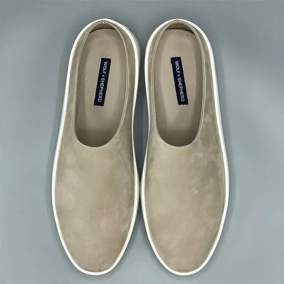 Wolf &amp; Shepherd Cruise Mule Slip On Shoes Unisex Size 41 EU 8 M 10 W Beige Flats