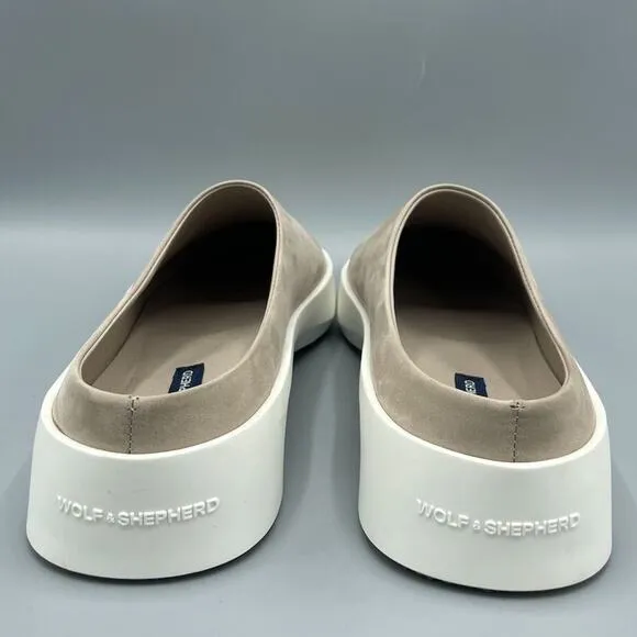 Wolf &amp; Shepherd Cruise Mule Slip On Shoes Unisex Size 41 EU 8 M 10 W Beige Flats