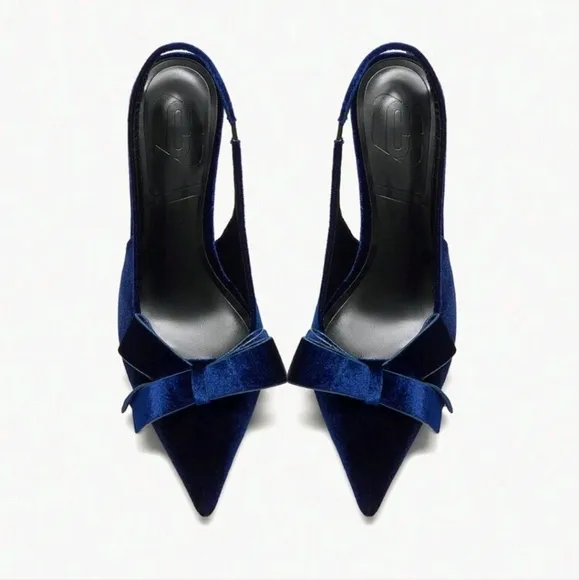 WOMEN'S BOW DETAIL POINTED TOE STILETTO HIGH HEEL PUMPS,VERSATILE