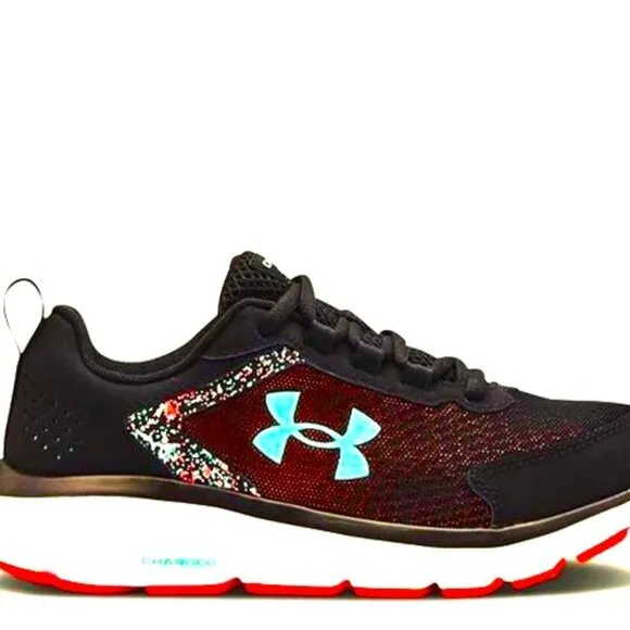 Women’s Under Armour Charged Assert Paint Splatter Sneaker - Size 7.5 Med.