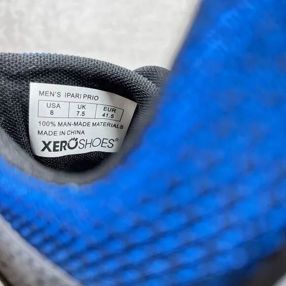 Xero Ipari Prio Barefoot Minimalist Running Shoes - Men's Size 8 - Blue