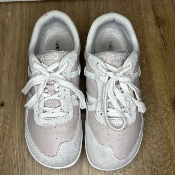 Xero Kelso Womens 10.5 Barefoot Running Minimalist Shoes Pink White Leather