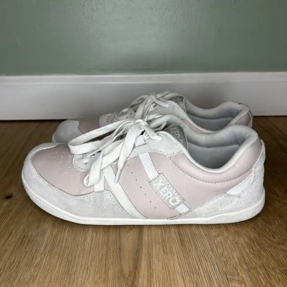 Xero Kelso Womens 10.5 Barefoot Running Minimalist Shoes Pink White Leather