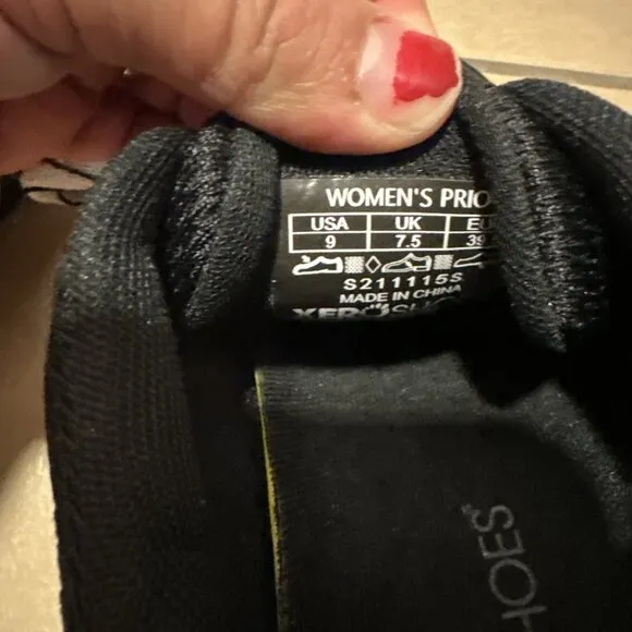 XERO Prio Minimalist Barefoot Women's Athletic Running Shoes Size 9 Black