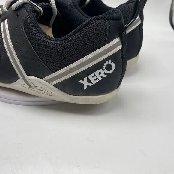 Xero Shoes Prio Mens 7.5 Black Barefoot Minimalist Running Fitness Shoe 3735