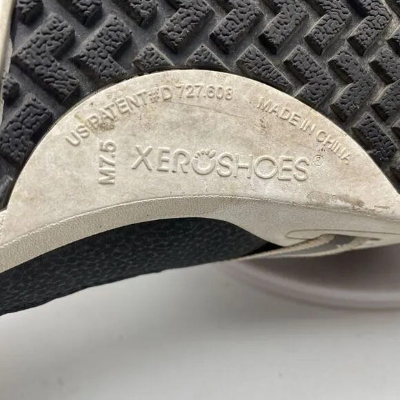 Xero Shoes Prio Mens 7.5 Black Barefoot Minimalist Running Fitness Shoe 3735