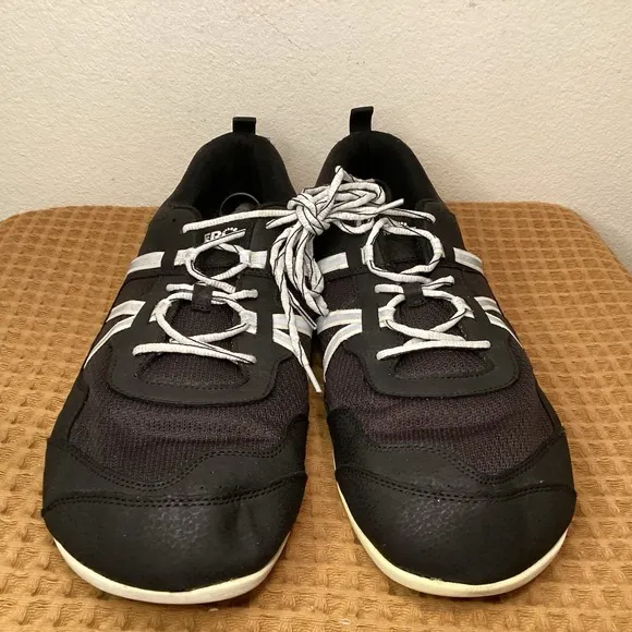 Xero Shoes Prio Men's Sz 15 Black White Minimalist Barefoot Zero Drop Sneakers