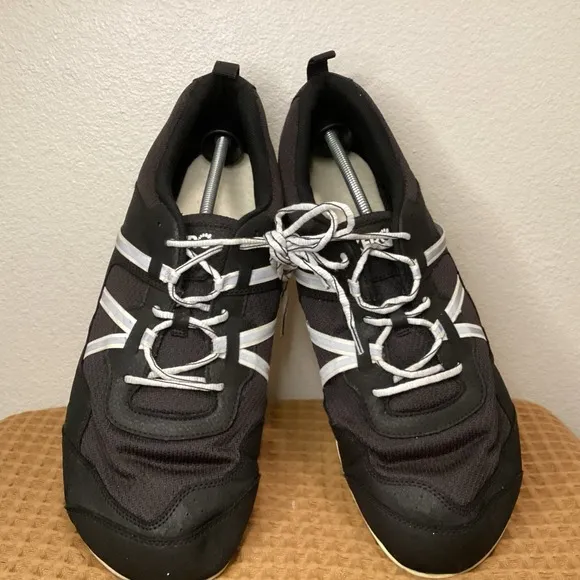 Xero Shoes Prio Men's Sz 15 Black White Minimalist Barefoot Zero Drop Sneakers
