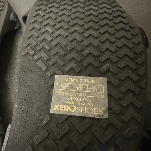 Xero Z-Trek Minimalist Barefoot Sports Water Sandals Mens Shoes Size 10