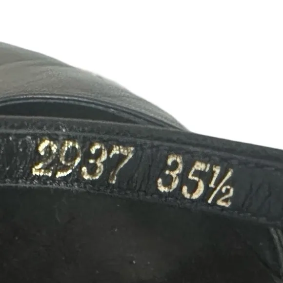 Yves Saint Laurent Black Heels Sling Back Shoes (Size 6 US , 35.5 Euro