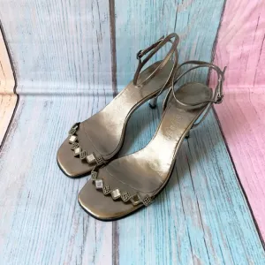 Yves saint laurent Elegant Silver Women's sandal Heels